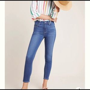 Anthropologie Paige Hoxton High Rise Skinny Ankle